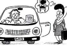 Benazir and Musharraf cartoon